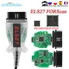 Новый сканер ELS27 FORScan V2.3.8 OBD2 PIC24HJ128GP FTDI Chip OBD 2, Автомобильные диагностические инструменты для FordMazdaLincolnMercury PK ELM327