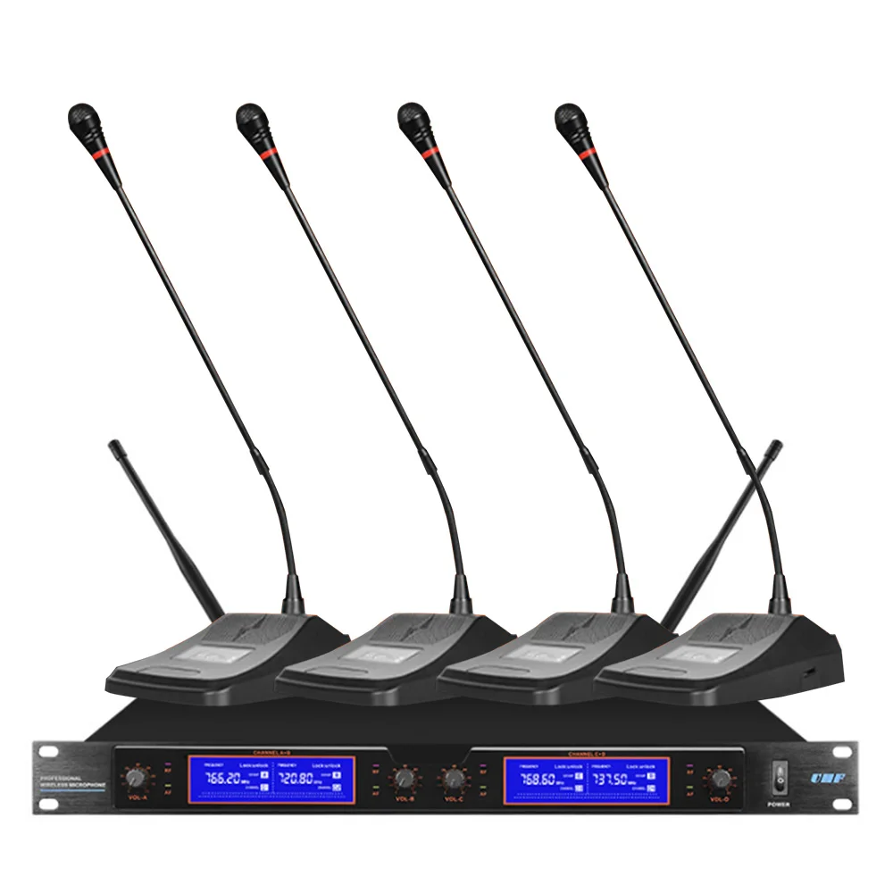 Профессиональная Беспроводная микрофонная система ORBAN UHF4 канал 2 лацканов