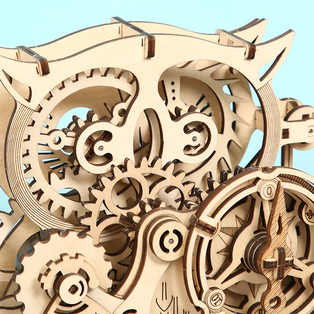 Деревянные Сова 161 шт. часы сделай сам Ассамблеи игрушка головоломка Модель