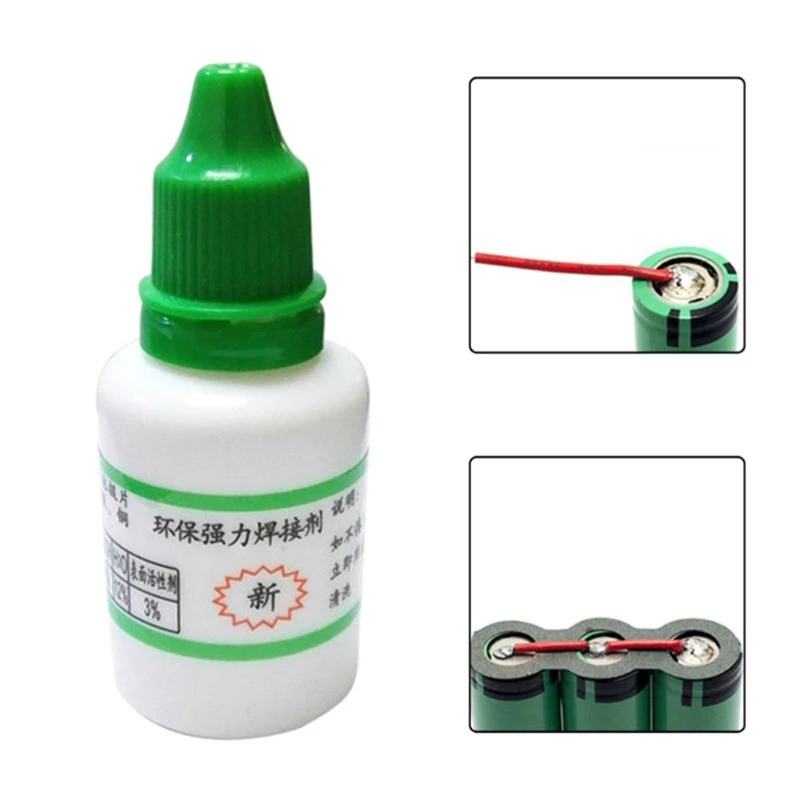 

25ml Powerful Rosin Soldering Agent No-clean Flux White Steel Plate Iron Battey Y4QC