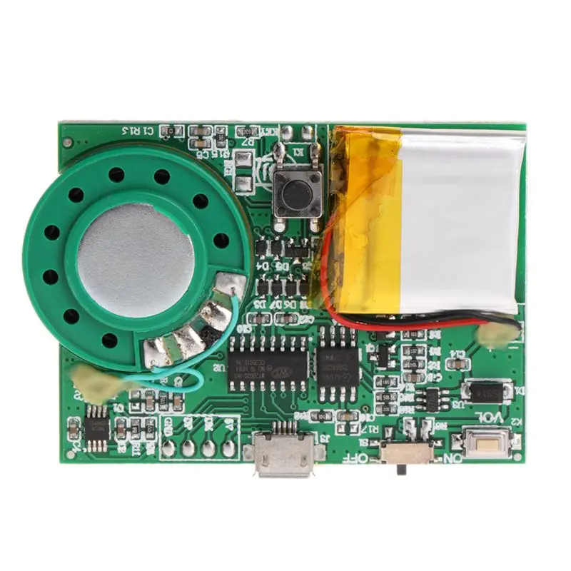 

Music Playing Board Greeting Card Voice Module Button/Light Induction Control R9JC