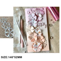 new metal flower petal cutting dies stencils for scrapbooking photo album decorative embossing diy paper cards making