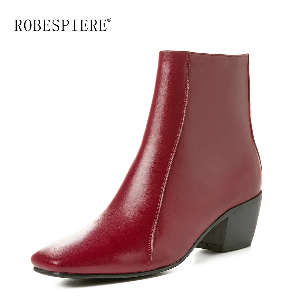 Сапоги ROBESPIERE в европейском стиле для девушек женские сапоги на массивной