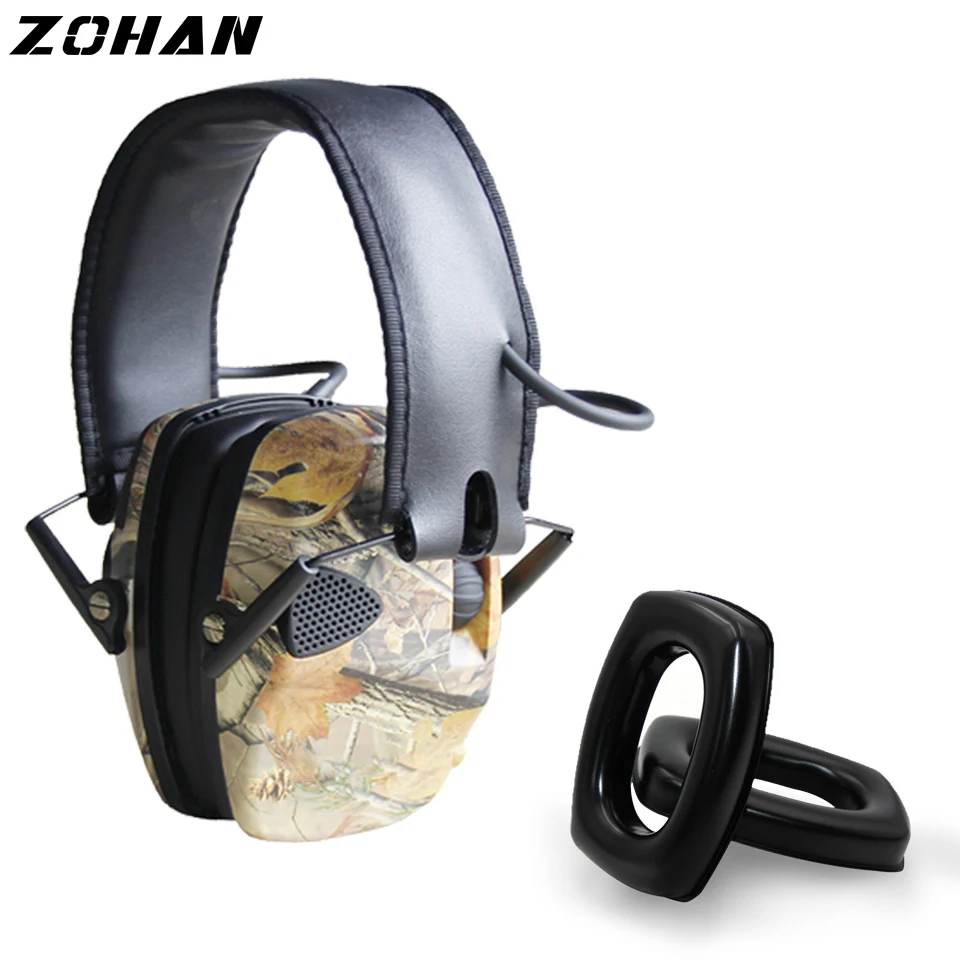 Электронные Наушники ZOHAN NRR22DB одинарный микрофон тактическая Защита слуха для