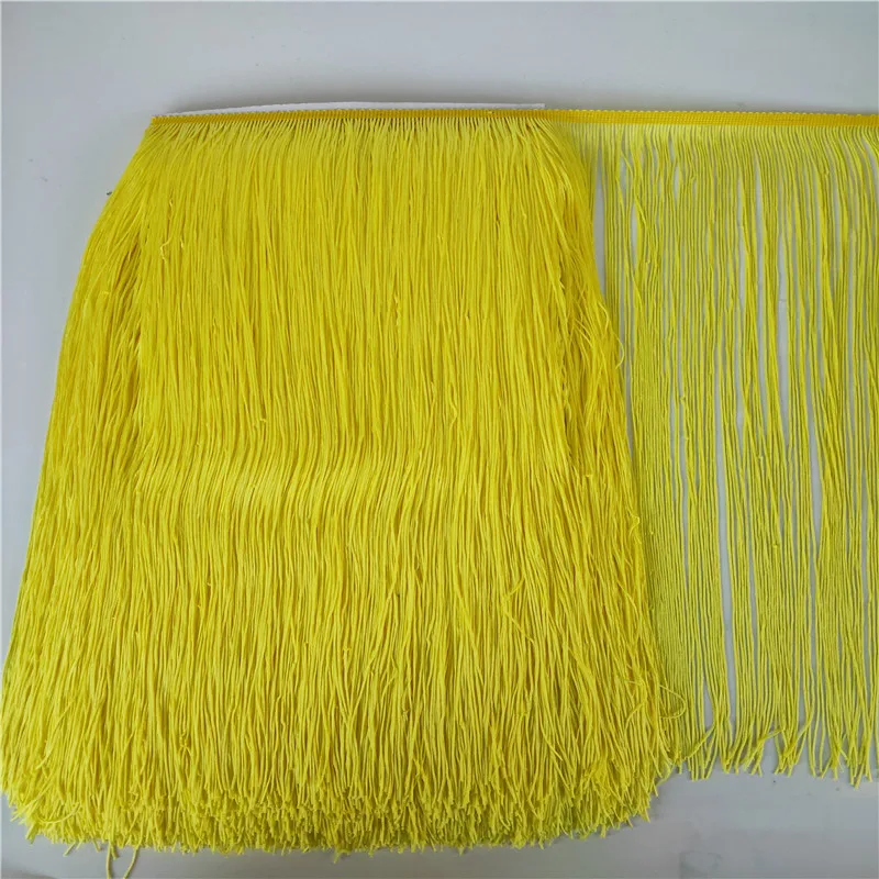 5-10 ярдов/партия желтая бахрома из полиэстера | Дом и сад