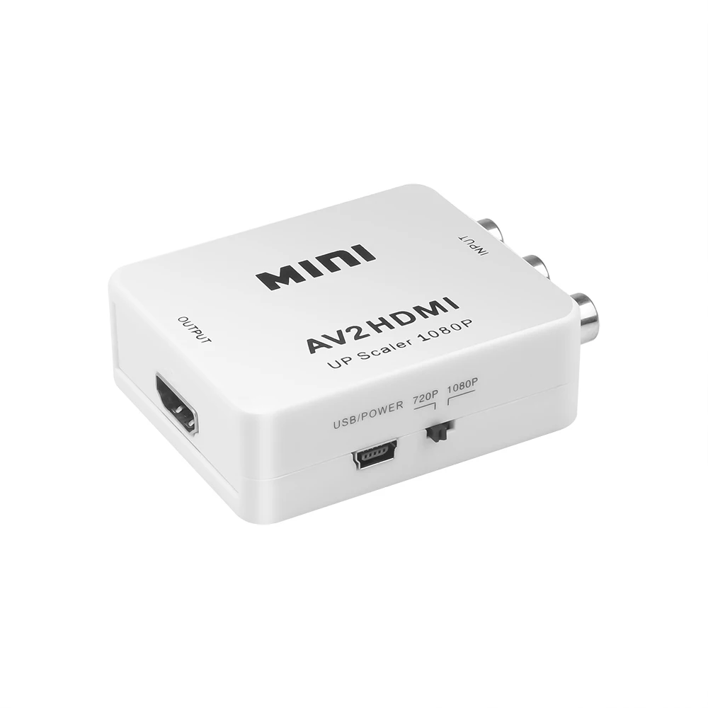 Конвертер kebidu RCA AV в HDMI Высокое качество HD 1080P AV2HDMI адаптер для ТВ PS3 PS4 PC DVD Xbox