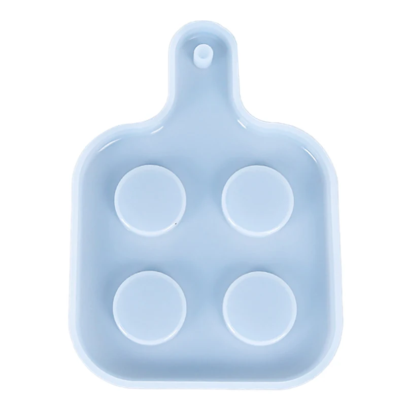 

1PCS Creative 3D Glass Serving Tray Mold Silicone DIY Resin Casting Freeze 4 Cups Glasses Mould Novelty Gifts Tray Glass Tools