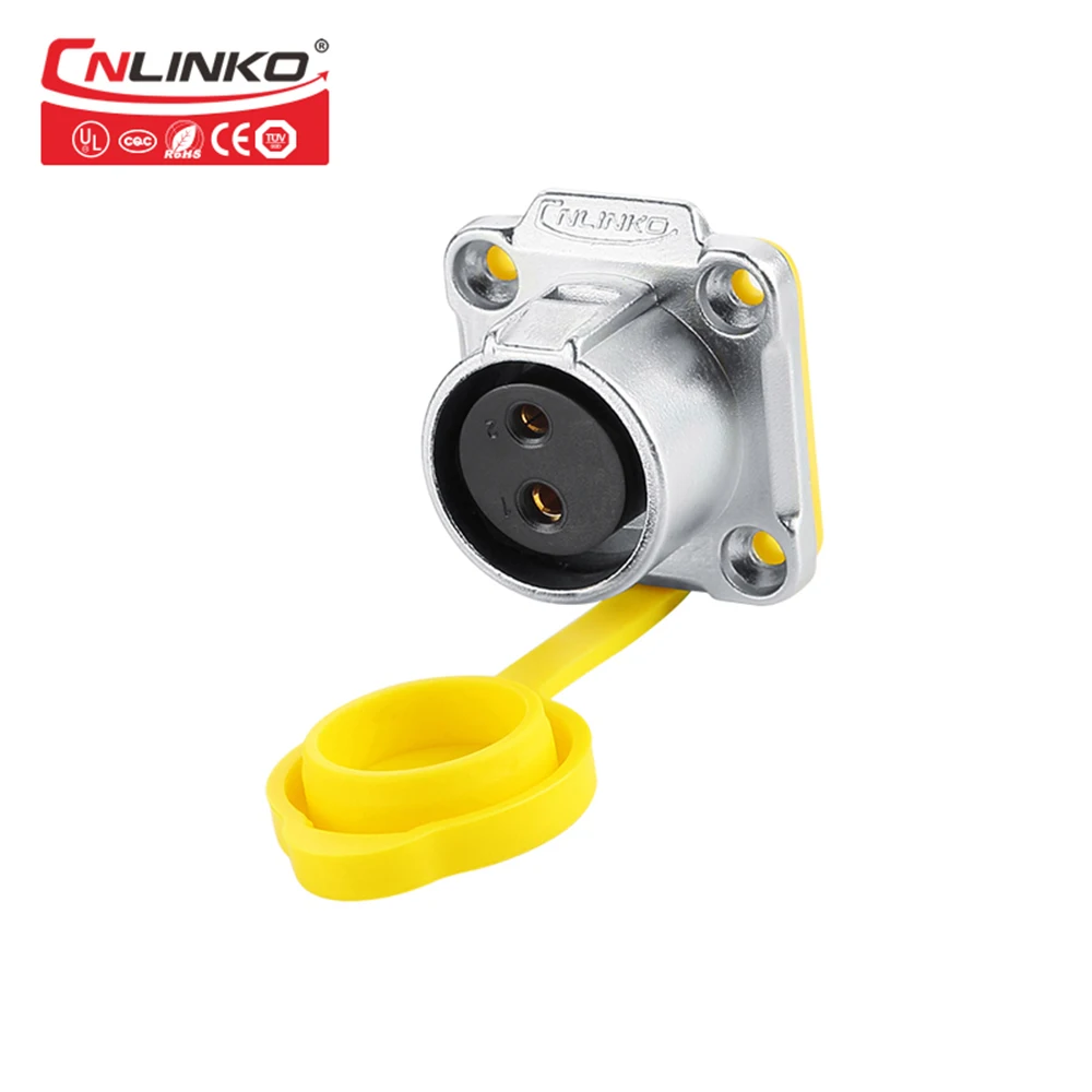 Cnlinko M20 2Pin разъем IP67 Водонепроницаемый промышленный штекер и гнездо 110 вольт