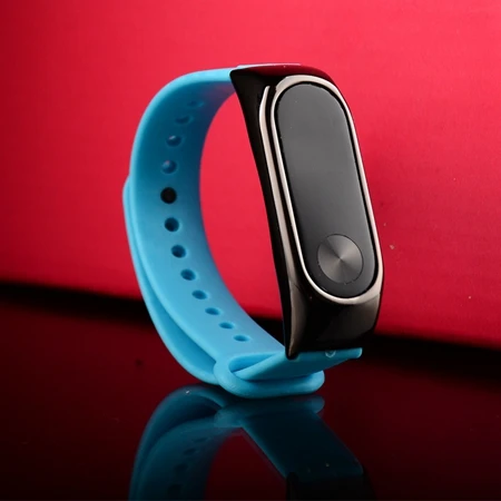 Ollivan силиконовый ремешок из углеродного волокна для Xiaomi mi Band 2, смарт-браслет, аксессуары для mi Band 2, браслет mi band 2, ремешок на запястье - Цвет: Blue