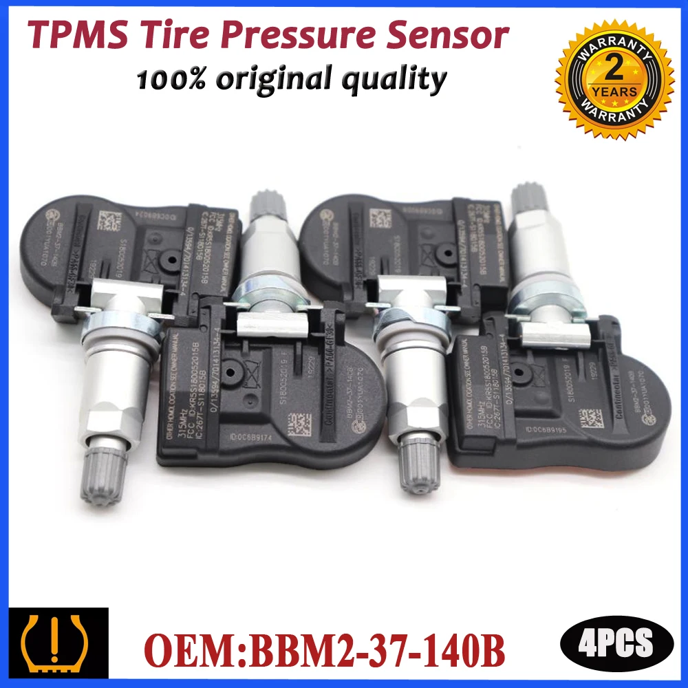 

BBM2-37-140B датчик давления в шинах TPMS для Mazda 2, 3, 5, 6, CX-7, CX-9, RX-8, MX-5, Miata 2009-2014, 315 МГц, BBM2-37140B