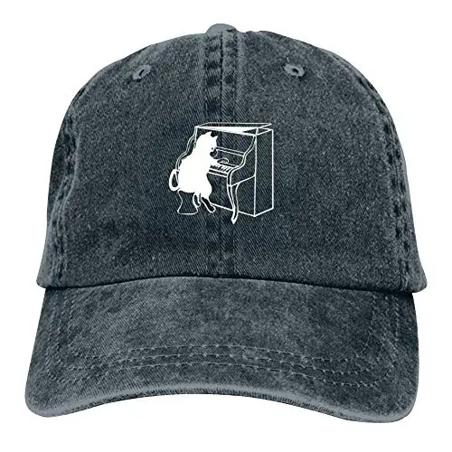 

Funny Funny Animal Playing The Piano Adult Neutral Baseball Dyed Washed Cowboy Hat Sunscreen Cowboy Father Hat