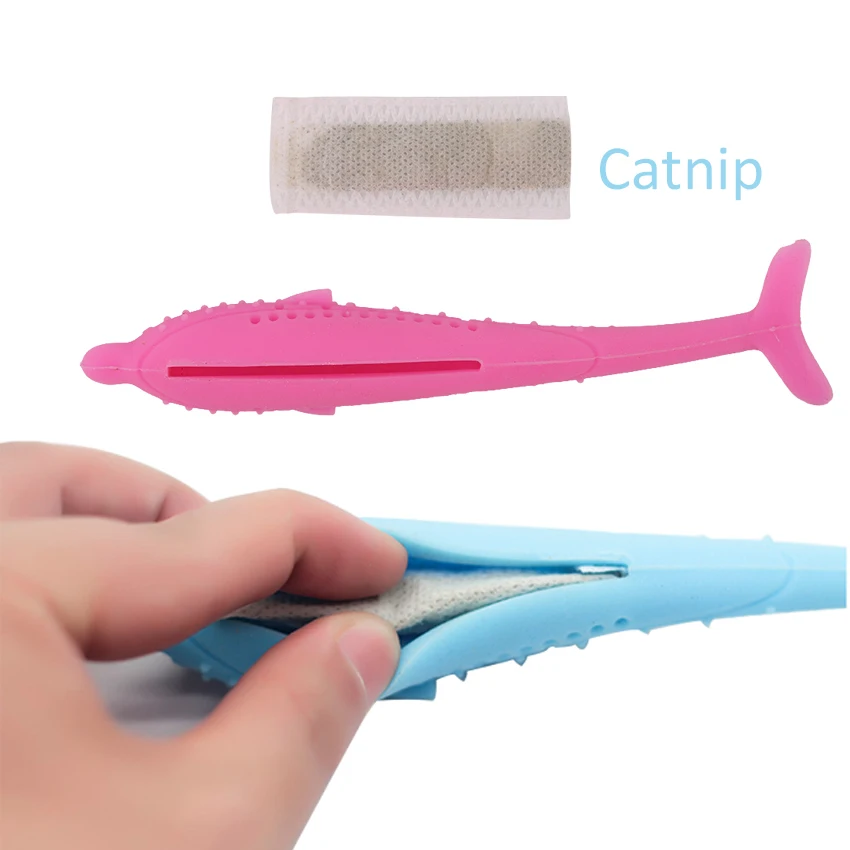 Игрушки для кошек рыб забавная набивная зубная щетка животных кошачья