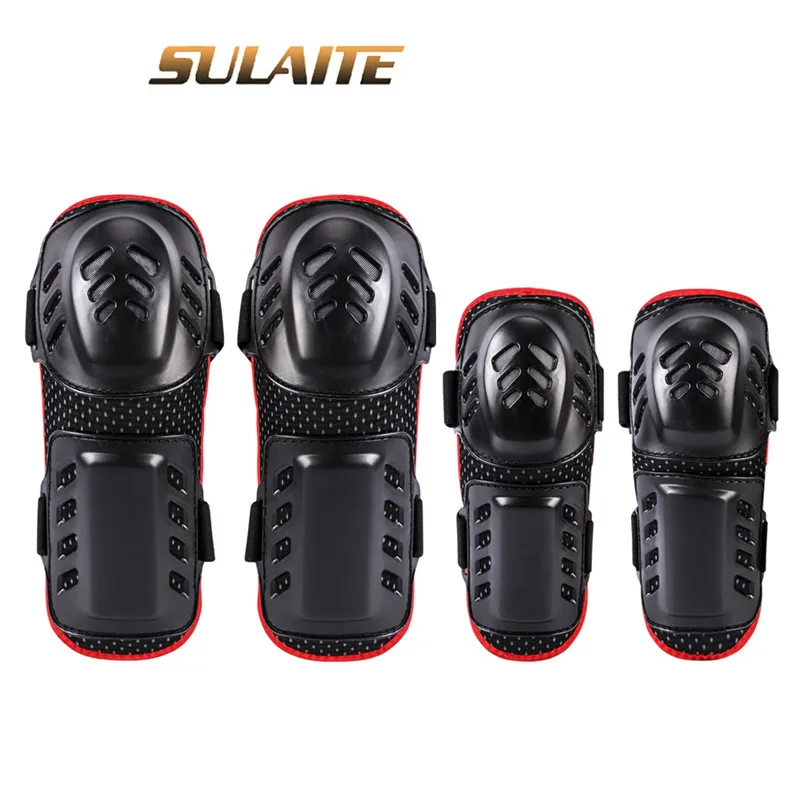 

SULAITE Adult Cycling Knee Elbow Pads Set Motorcycle Skateboard Brace Guards Protector Bike Racing Skiing Skate Protective Gear