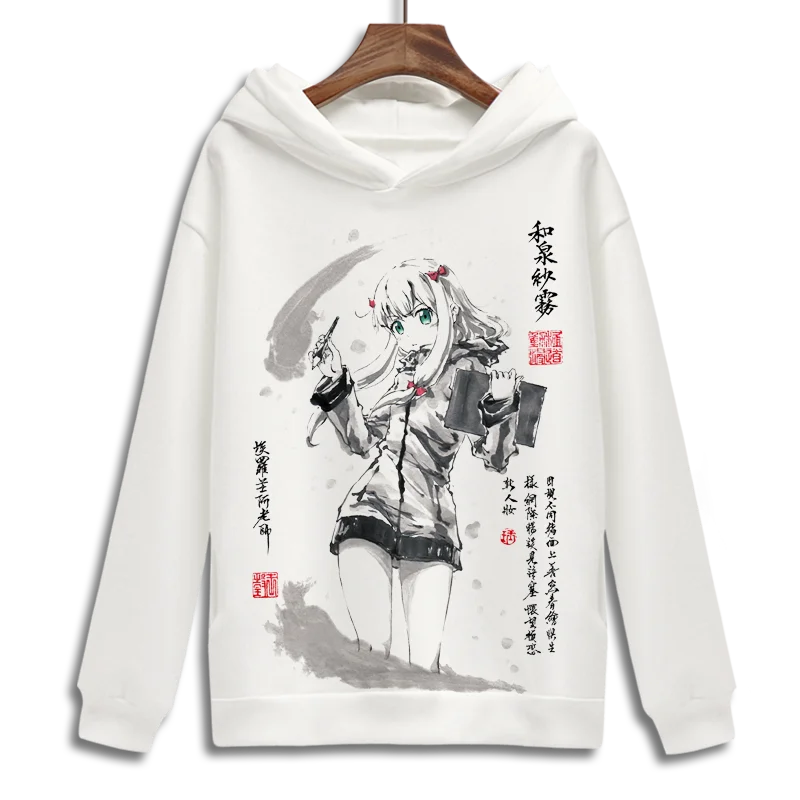Худи Izumi Sagiri для косплея аниме Ямада эльф толстовки с мультяшным принтом