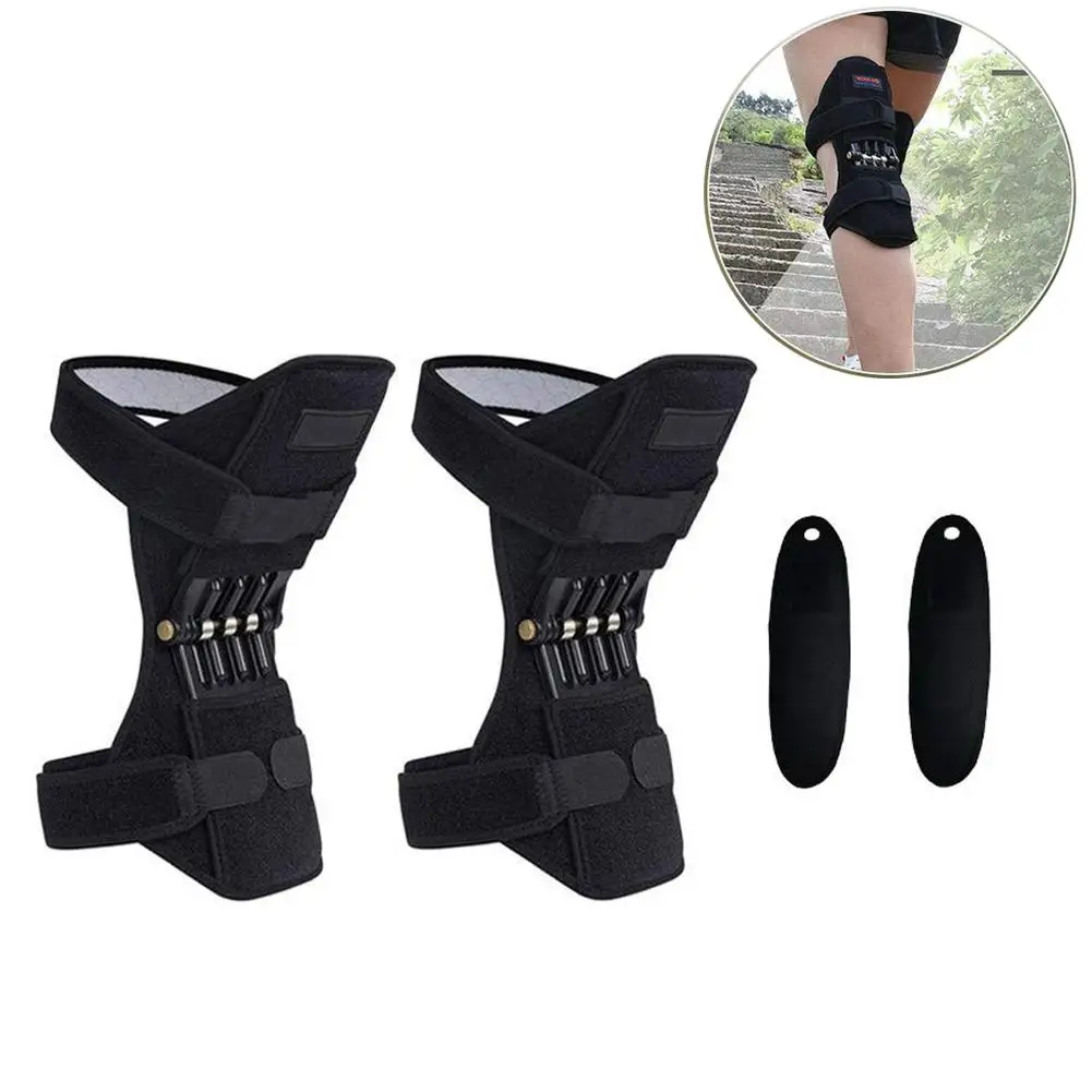 

Lift Joint Support Knee Pads Powerful Rebound Spring Force Adjustable Bi-Directional Straps