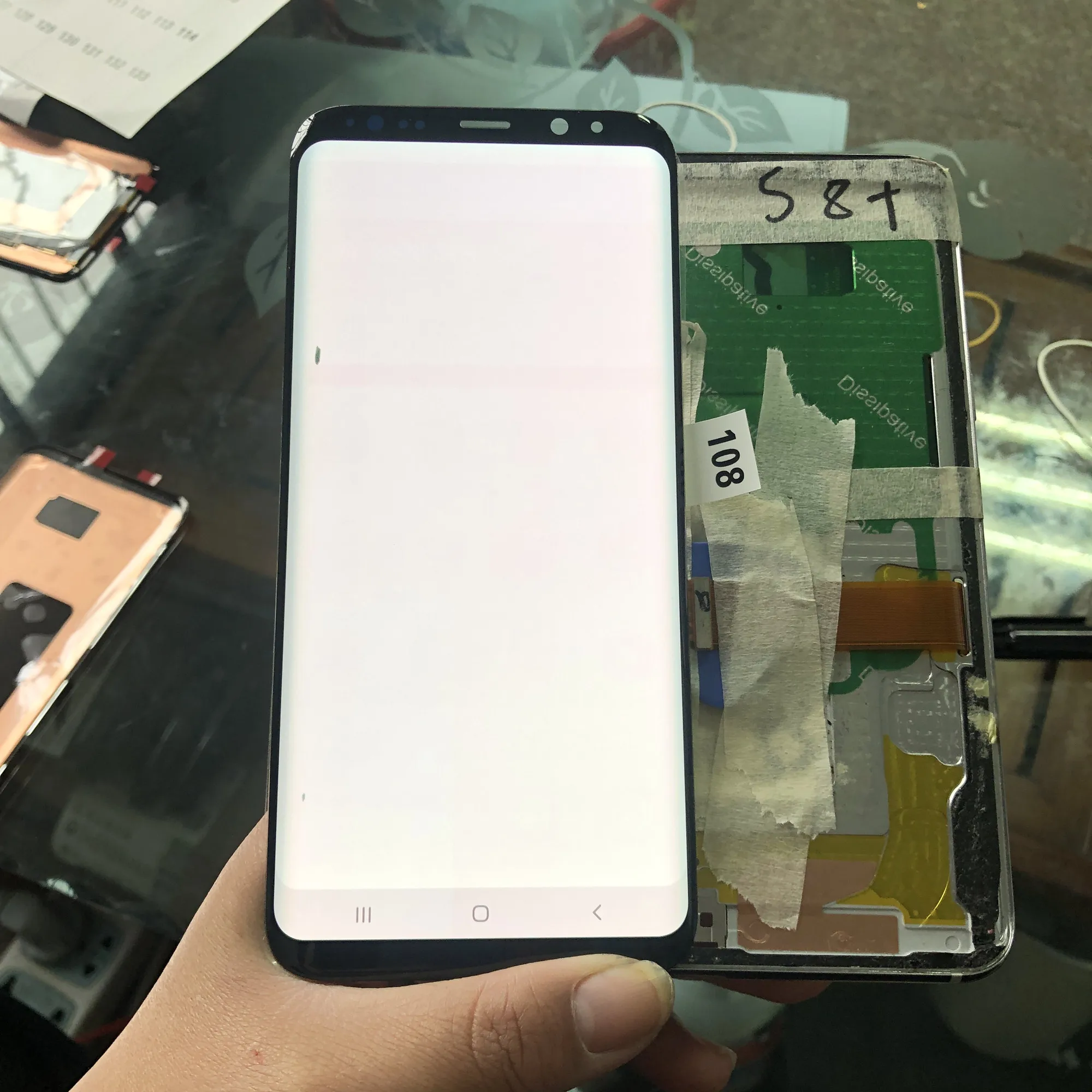 Для samsung galaxy s8 plus G955 SM-G955F ЖК-дисплей + сенсорный экран дигитайзер со средней точкой