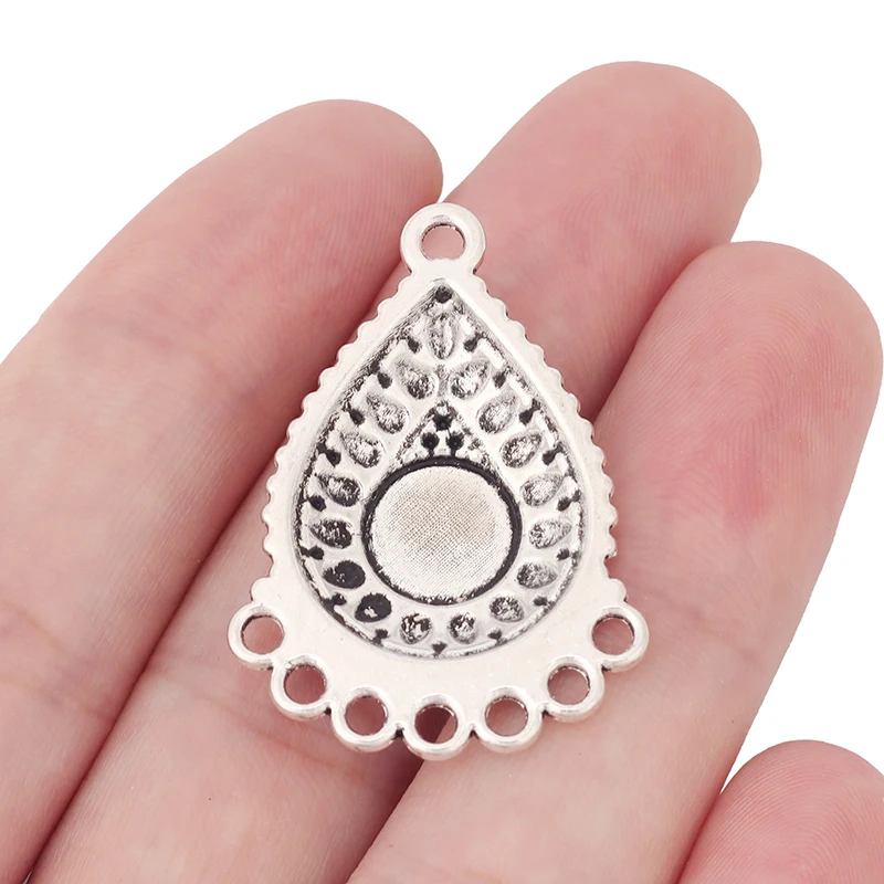 Серьги-подвески из серебра соединитель люстры пробы Круглые 8 мм 10 шт. | Украшения