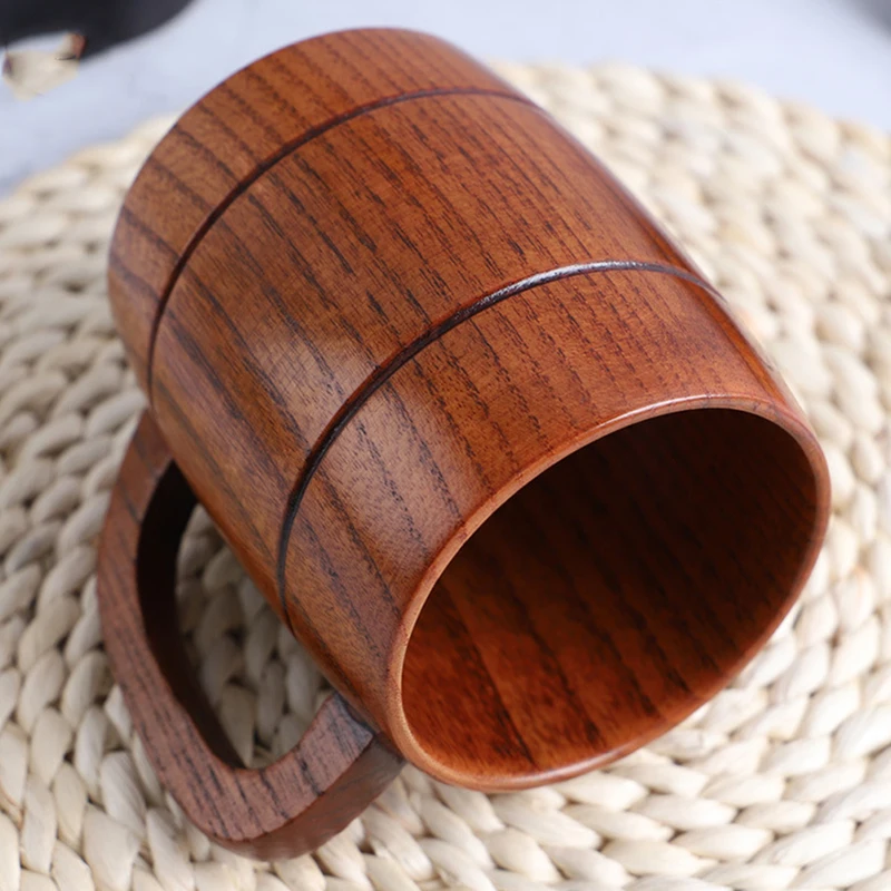 500 мл деревянный пивной Чай Кофе чашка стакана воды теплозащитные вечерние