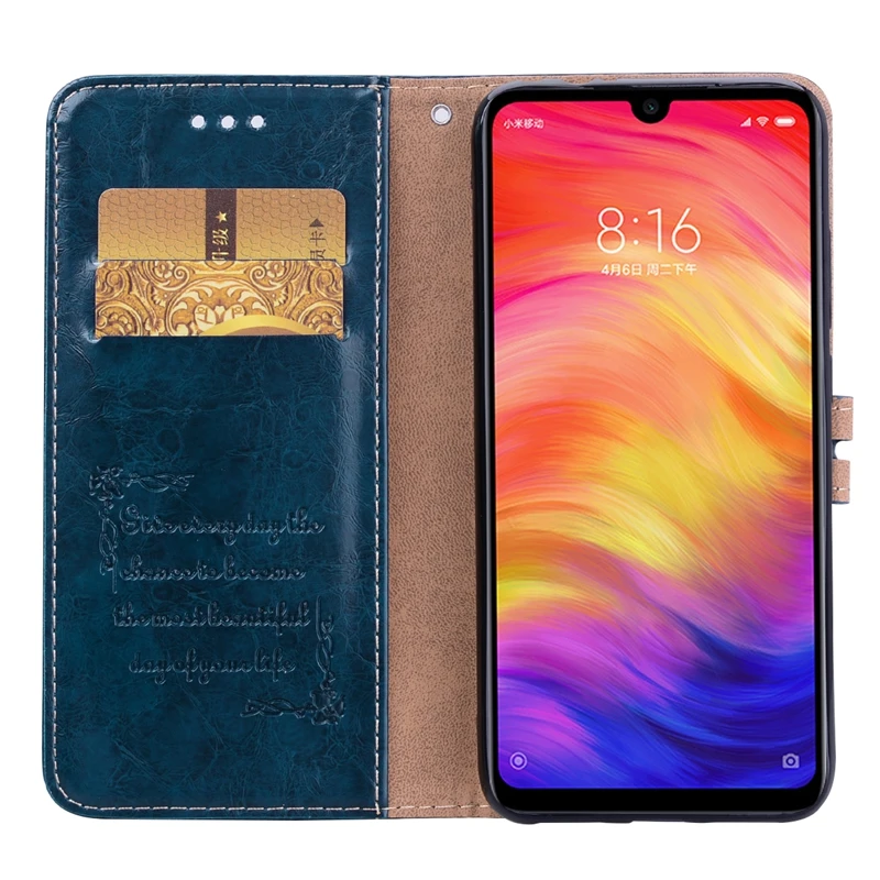Классический чехол для Xiaomi Redmi 7 7A 8 8A Note 9s 9 6 Pro Max Note7 Note6 6A роскошный кожаный