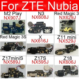 Зарядная Плата USB для ZTE Nubia M2 играть N3 красный волшебная палочка 3 3S X Z11 мини Z17 мини Z17S Z18 Зарядное устройство доска с Вибратор Ремонт Часть