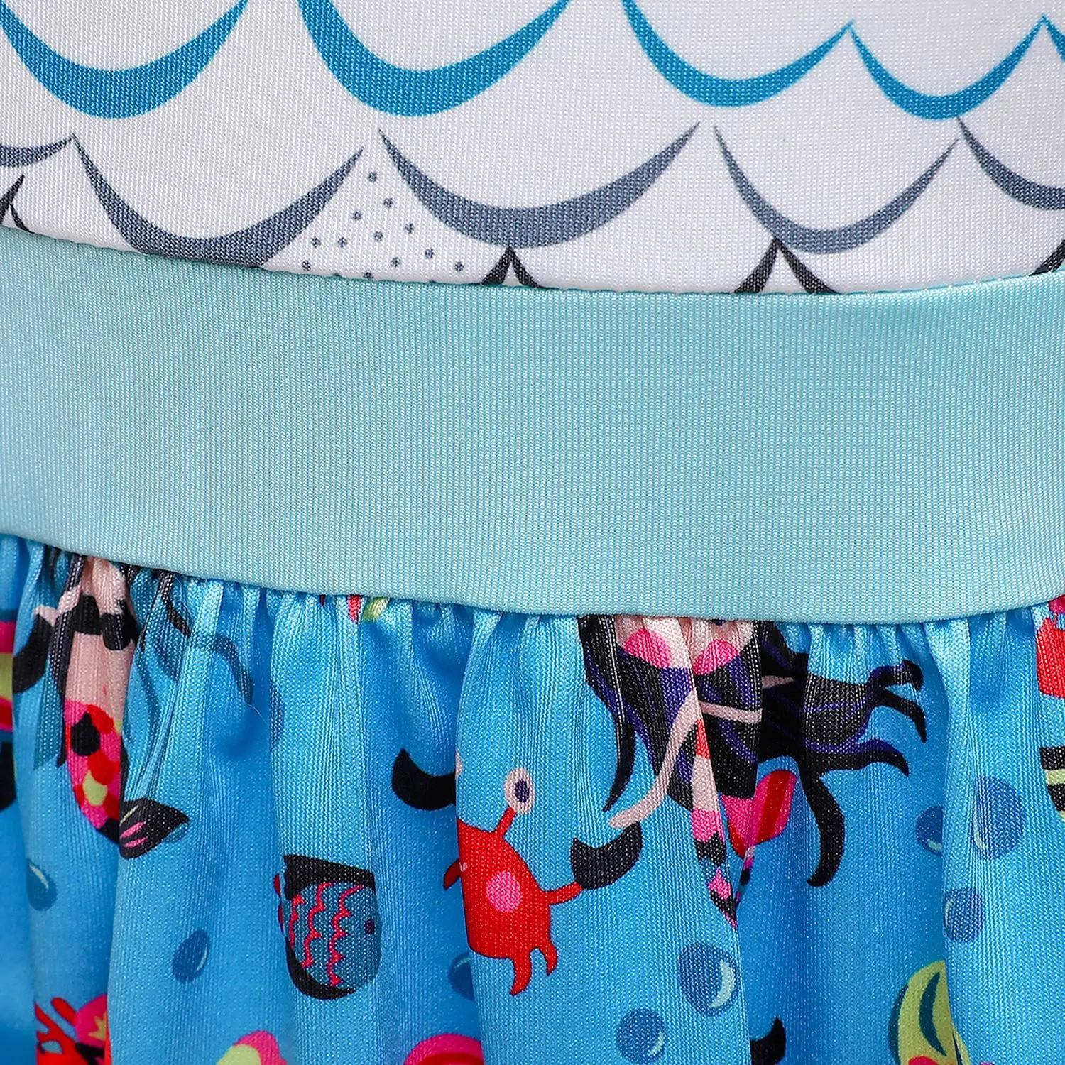 

2021 Spring Summer Cotton Princess Cartoon Dress Sleeveless Blue Skirt Kids Dresses For Girls Children's Clothing Baby Clothes