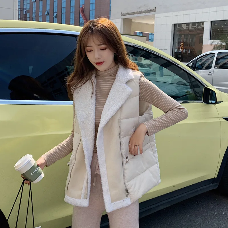 Женский зимний меховой жилет новинка 2019 модный тонкий теплый Корейский из