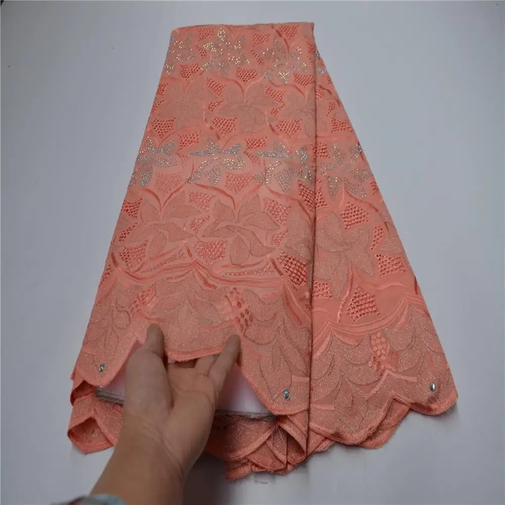 Королевский синий африканский кружевной материал высокого качества вышитые