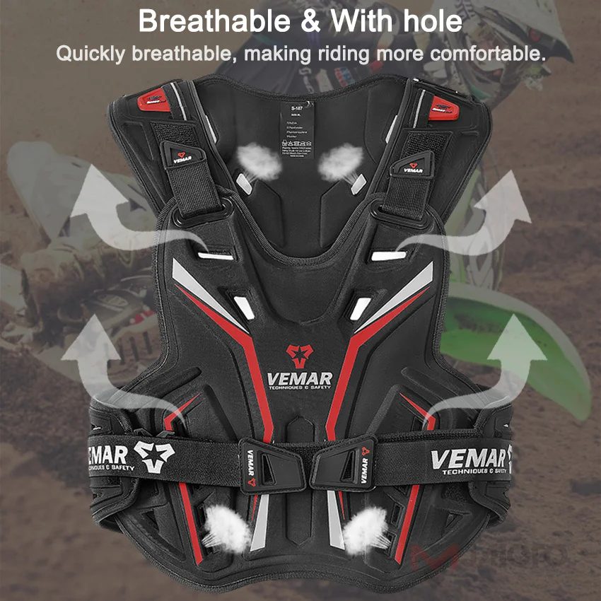 Защитный жилет Vemar для мотокросса бронированная куртка езды на мотоцикле MX |