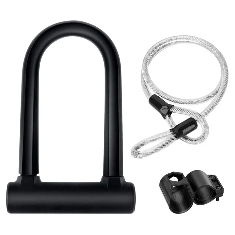 

Безопасный гибкий велосипедный кабель длиной 4 фута и прочный Монтажный кронштейн для дорожного велосипеда, горного велосипеда, складного ...