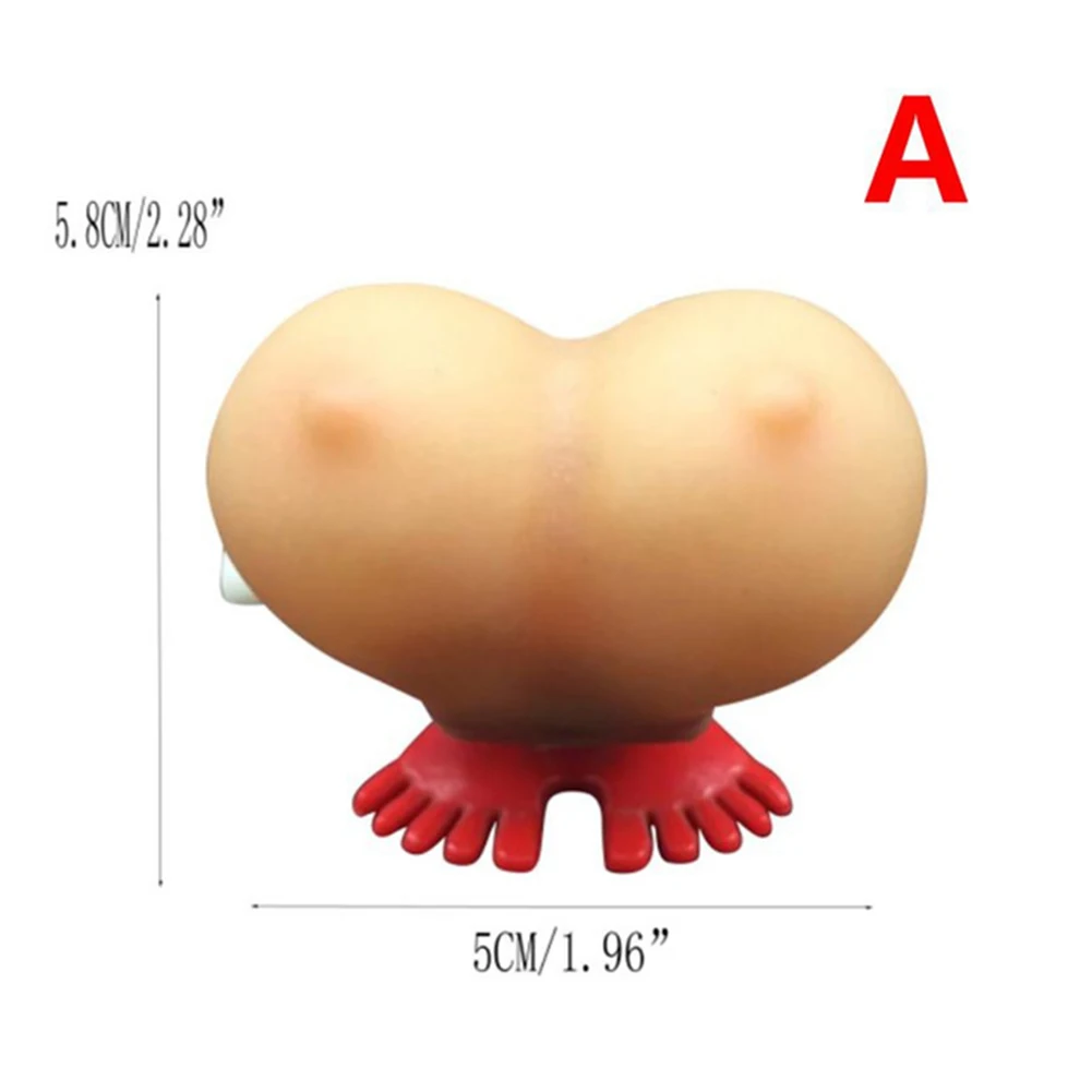 

Silicone Adult Spoof Toys Party Props Funny Prank Toys Funny Clockwork Jump People Bouncing Boobs Joke Tricky Gift