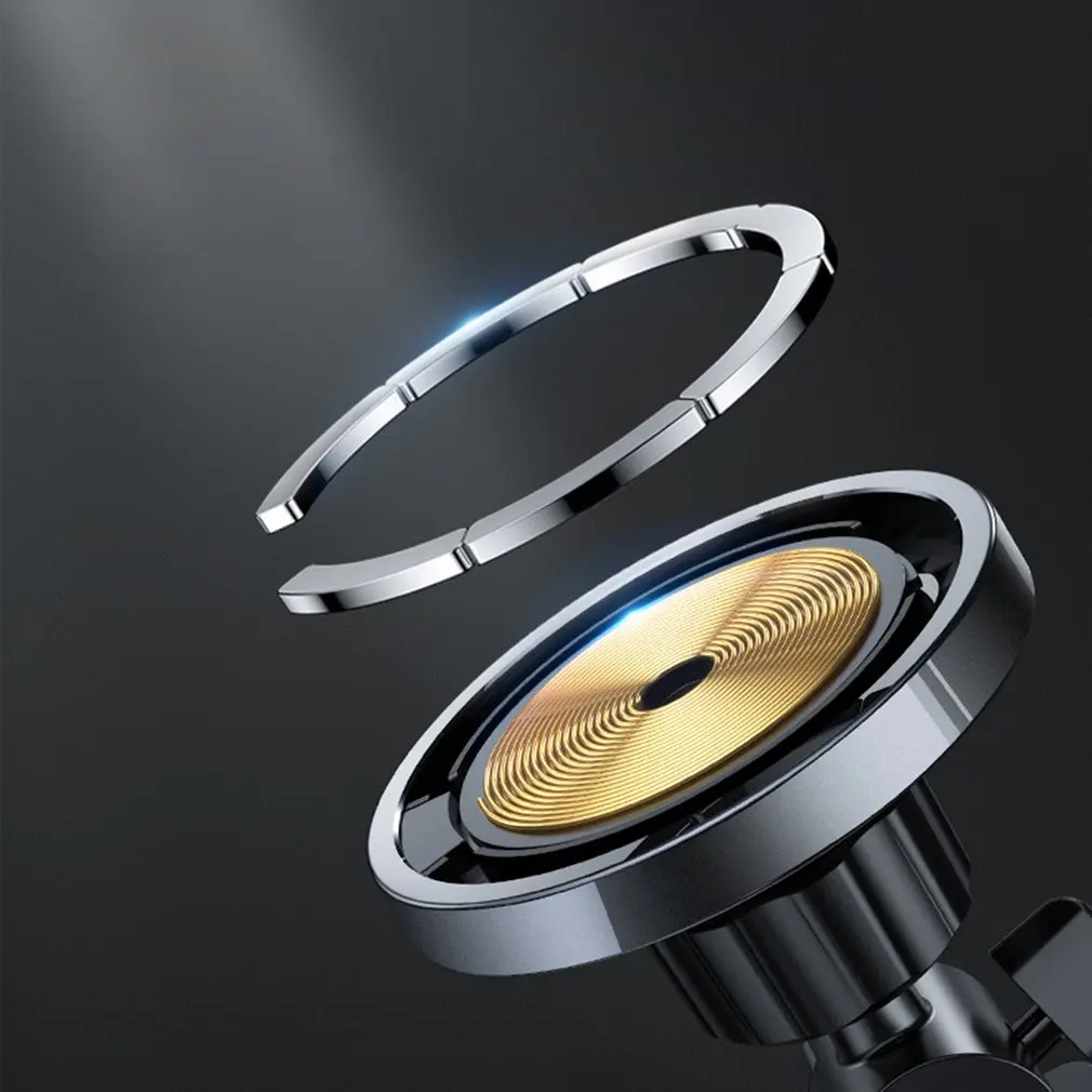 15w qi magnetic wireless car charger phone holder for iphone 12 pro max universal wireless charging car phone holder for huawei free global shipping