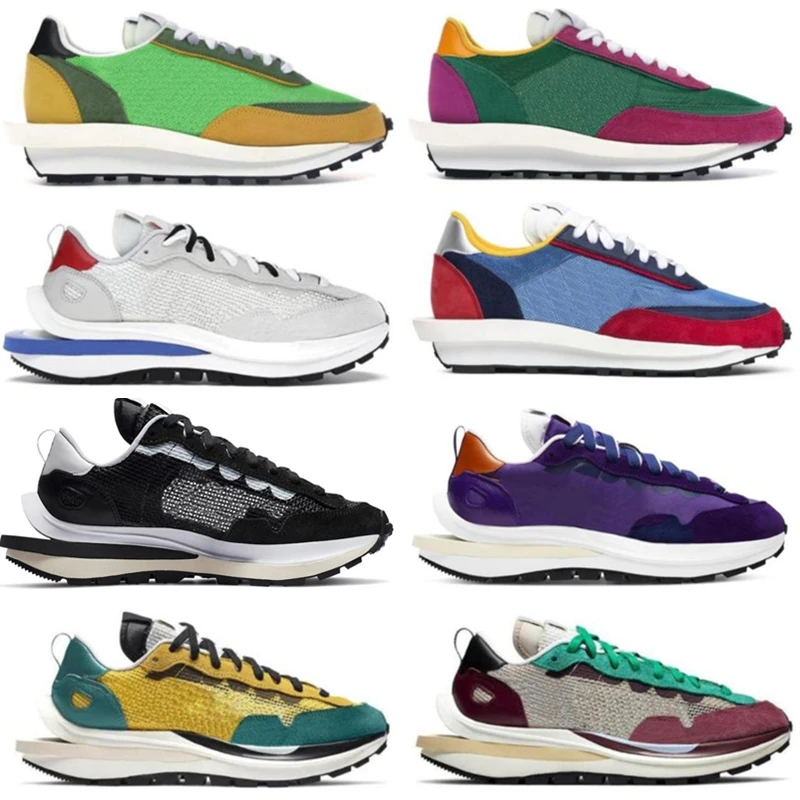 

2021 High Quality LDV Running Shoes X Men Women Waffle Summit Triple Black Grey Blue Pine Green White Run Sneakers Size 36-45