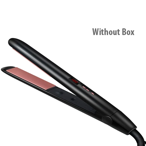 Black Without Box Flat Iron Hair Straightener Professional Hair Plank Crimper Corrugated Tongs Styling Styler Curling Straightening Iron - Цвет: Black Without Box