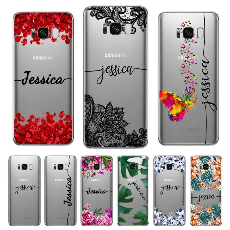 На заказ Ваше имя DIY Модный чехол для samsung Galaxy S5 S6 S7 S8 S9 S10 S10E Lite Edge Plus