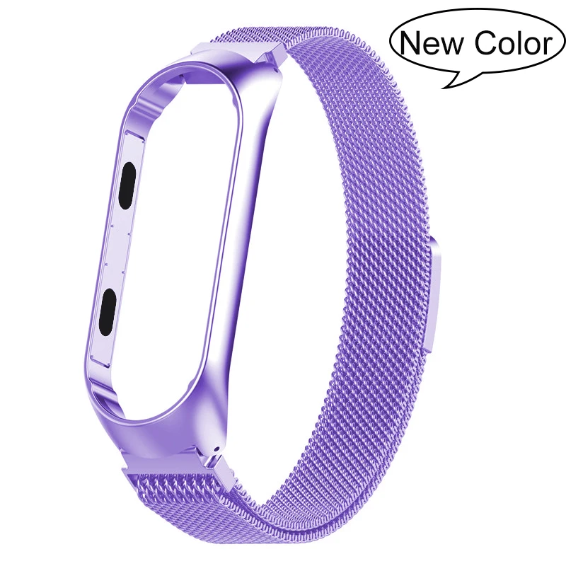 Браслет Mi Band 4 с Миланской петлей металлический ремешок для смарт часов браслет