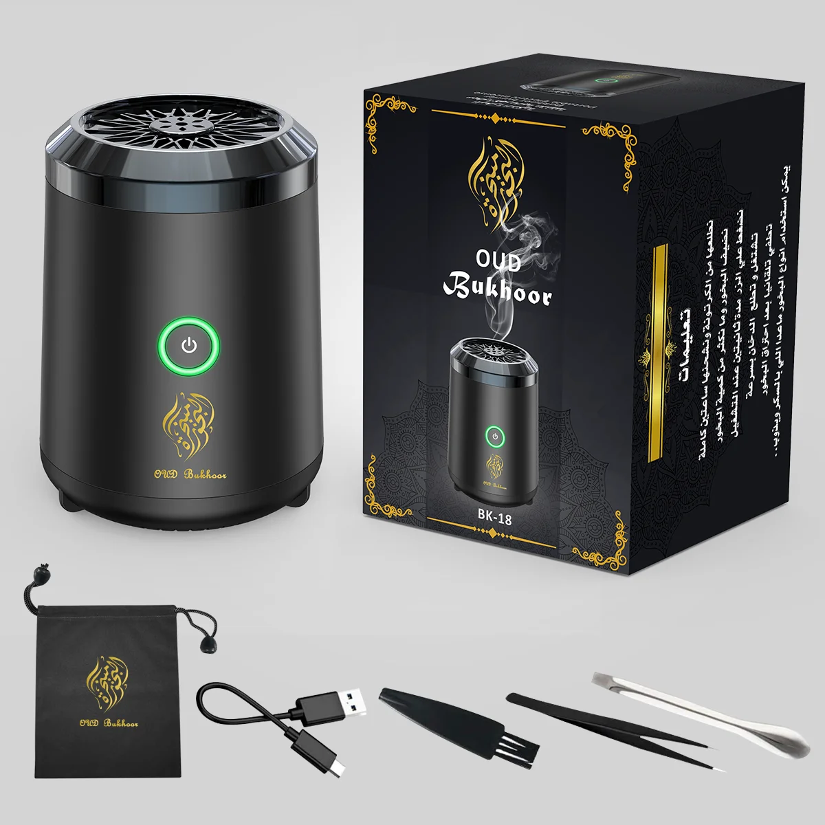 

Portable Arabic Electric Incense Burner for home Decor Car Burner Incense USB Bakhoor for Muslim Gift