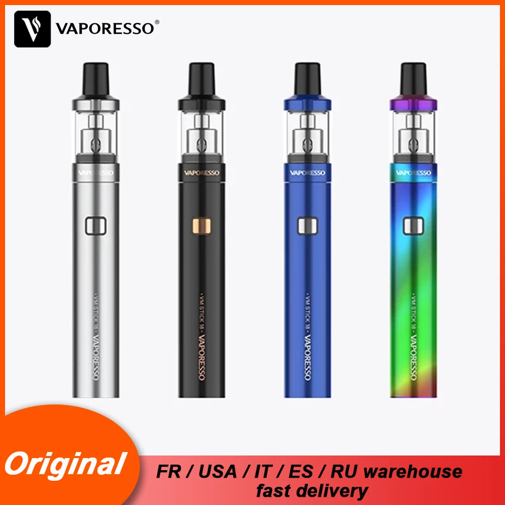 Оригинальная электронная сигарета Vaporesso VM STICK 18 Pen стартовый набор с батареей 1200