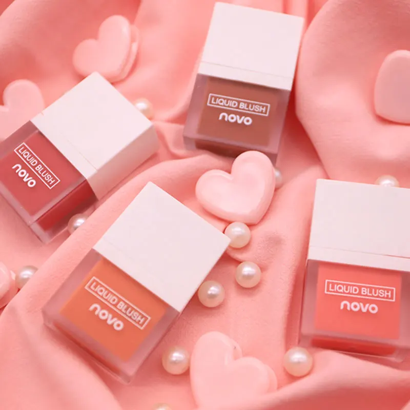 NOVO жидкие румяна ТИНТ гладкий невесомый сок макияж долговечные щёки на лице