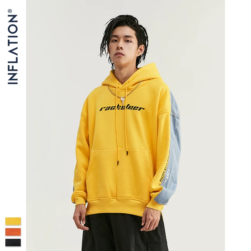 Мужская джинсовая куртка INFLATION модная флисовая и спортивный костюм уличная