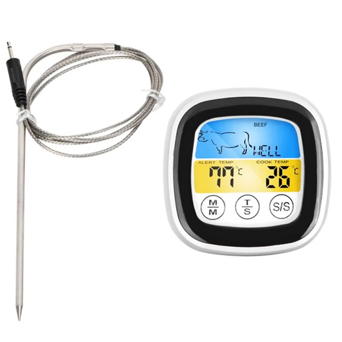 Термометр для приготовления пищи и барбекю прибор с шестью щупами таймером