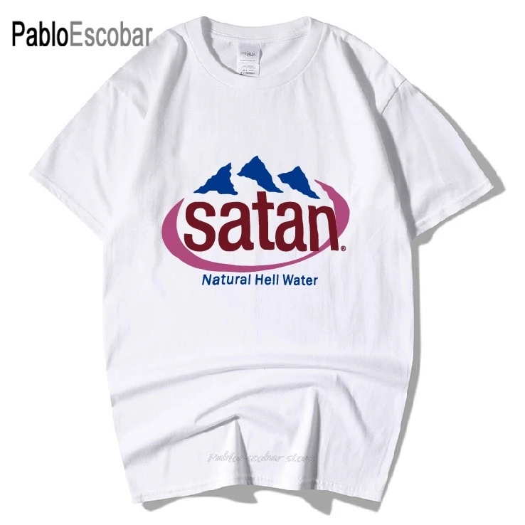 Женская одежда сатана натуральный ад воды футболка Летняя мода окружающей среды