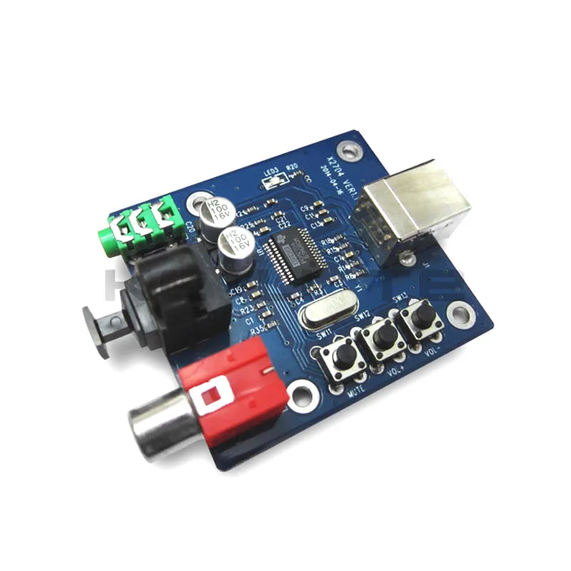 Pcm2704 o Dac Usb To S/Pdif звуковая карта Hifi декодер плата 3 5 мм аналоговый коаксиальный