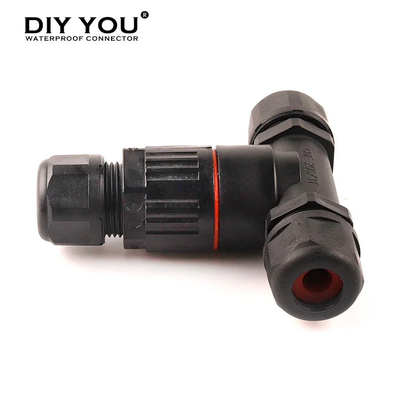 Водонепроницаемый электрический соединитель IP68 Т образный 5 контактный уличный