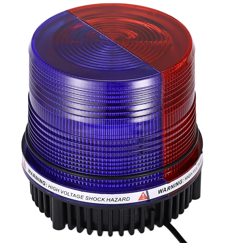 Waterproof Blue&ampRed Color Flashing Light 12-24V Alarm Led Strobe Car Bus Warning Signal Flashlight Lamp | Автомобили и