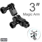 Алюминиевые Адаптеры для крепления на руку с ЧПУ с вращением на 360 градусов, аксессуары для экшн-камеры DJI диагональю 8, 7, 6, 5, 4, Yi 4K, Go Pro