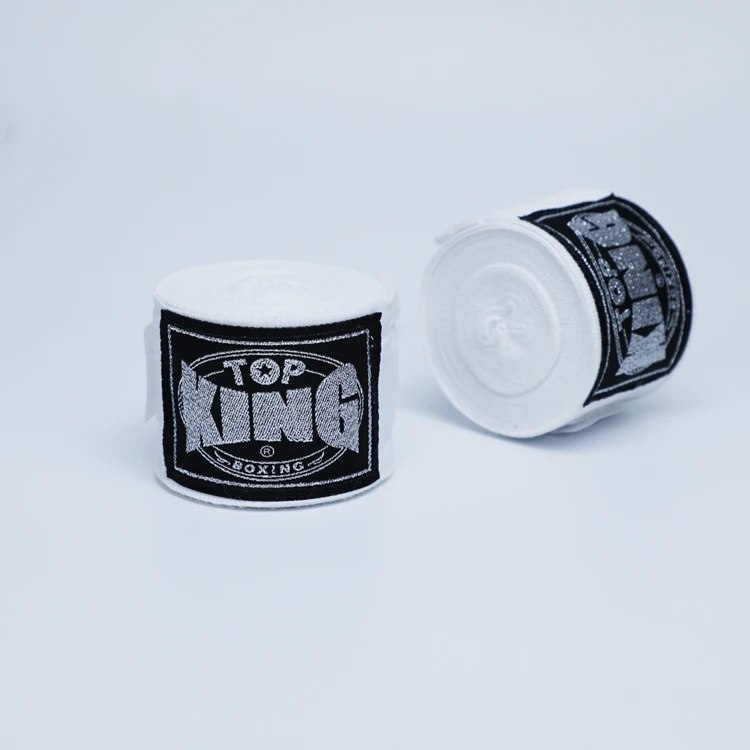 WHITE Топ KING бинты для рук для бокса 5 м полу стрейч - Цвет: WHITE