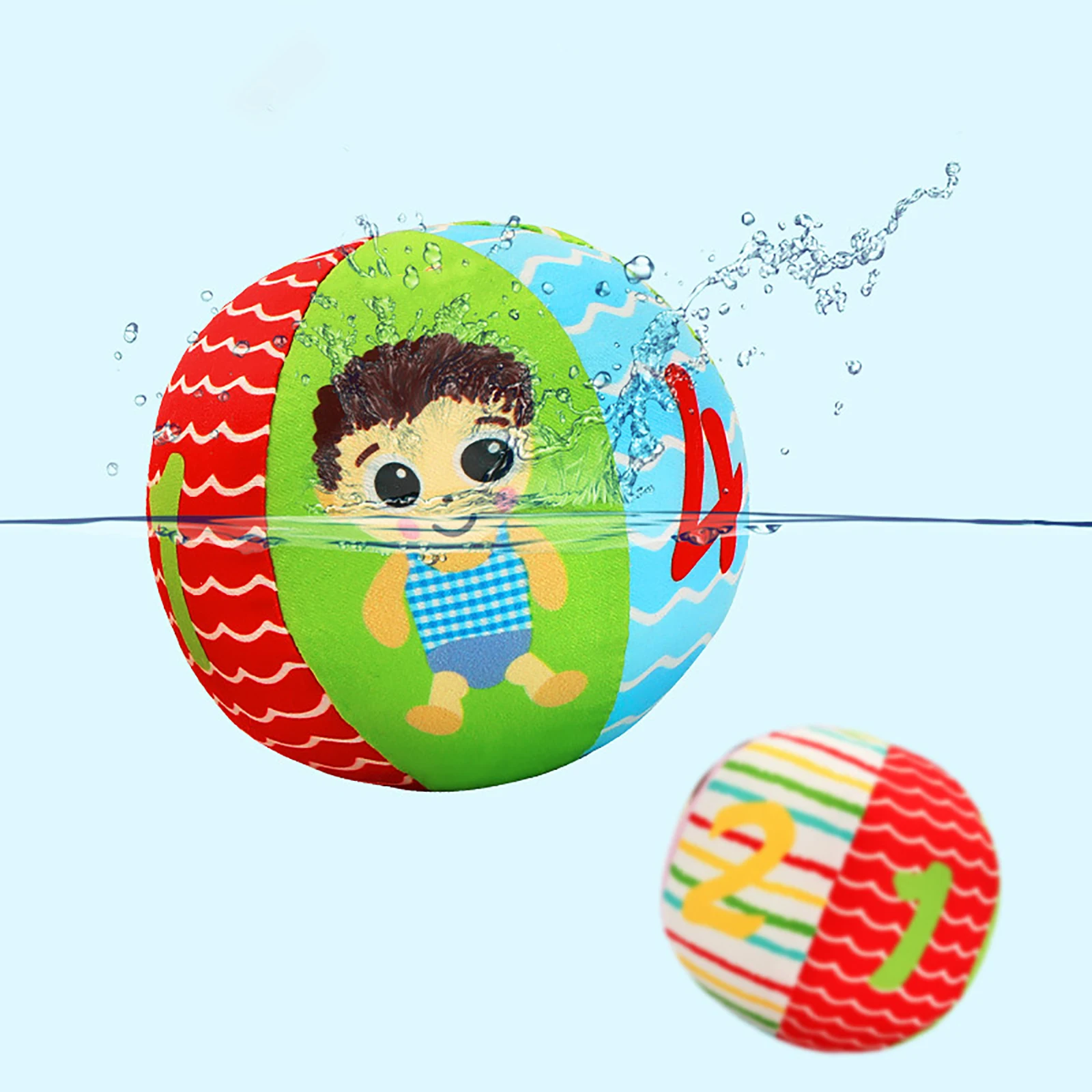 

Colorful Cloth Ring Ball Baby Toys Educational Hand Grasp Ball Music Sense Balls Funny Gadgets Toys For Children Kids Gift