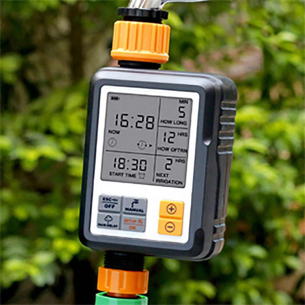 

NEW 3 Inch Digital Irrigation Timer Large Screen Water Irrigation Timer IPX5 for Garden Lawn Hose Faucet
