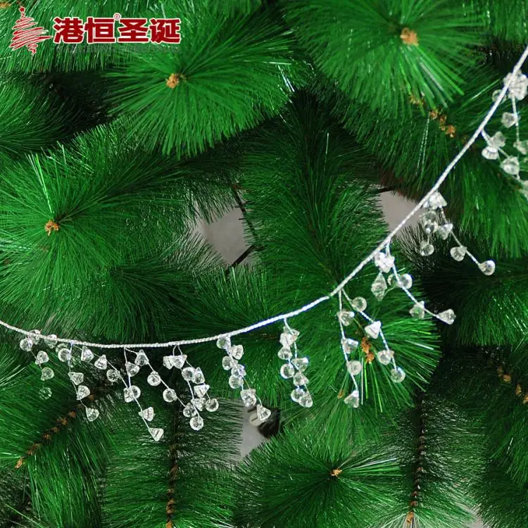 Украшение для рождественской елки 110 см белая акриловая Серебряная линия