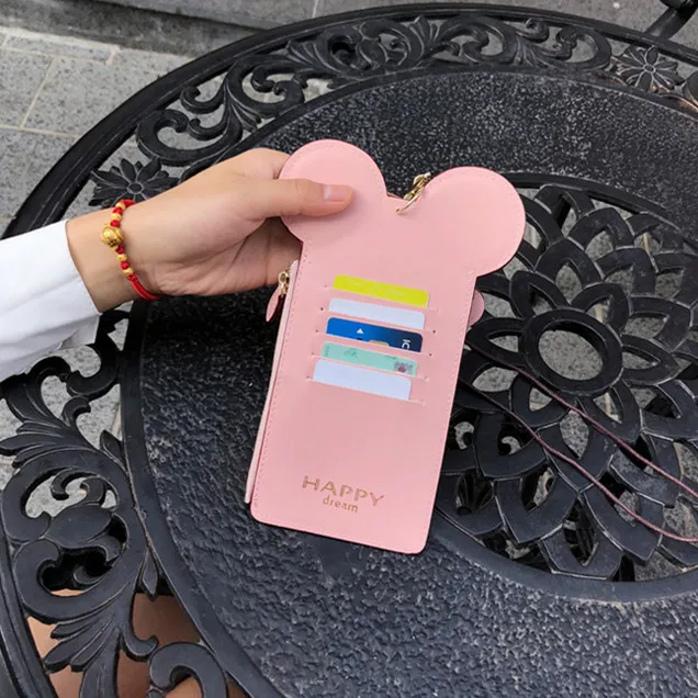 Кожаный чехол для телефона с изображением героев мультфильмов Диснея хранения